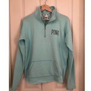 PINK Quarter zip pullover sweatshirt